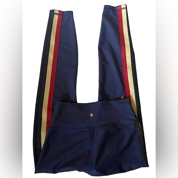 Spritual Gangster Shimmer Stripe 7/8 High Waist Leggings Women’s Size Sm… - Picture 11 of 14